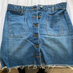 BDG Urban Outfitters Denim Button Down Skirt
